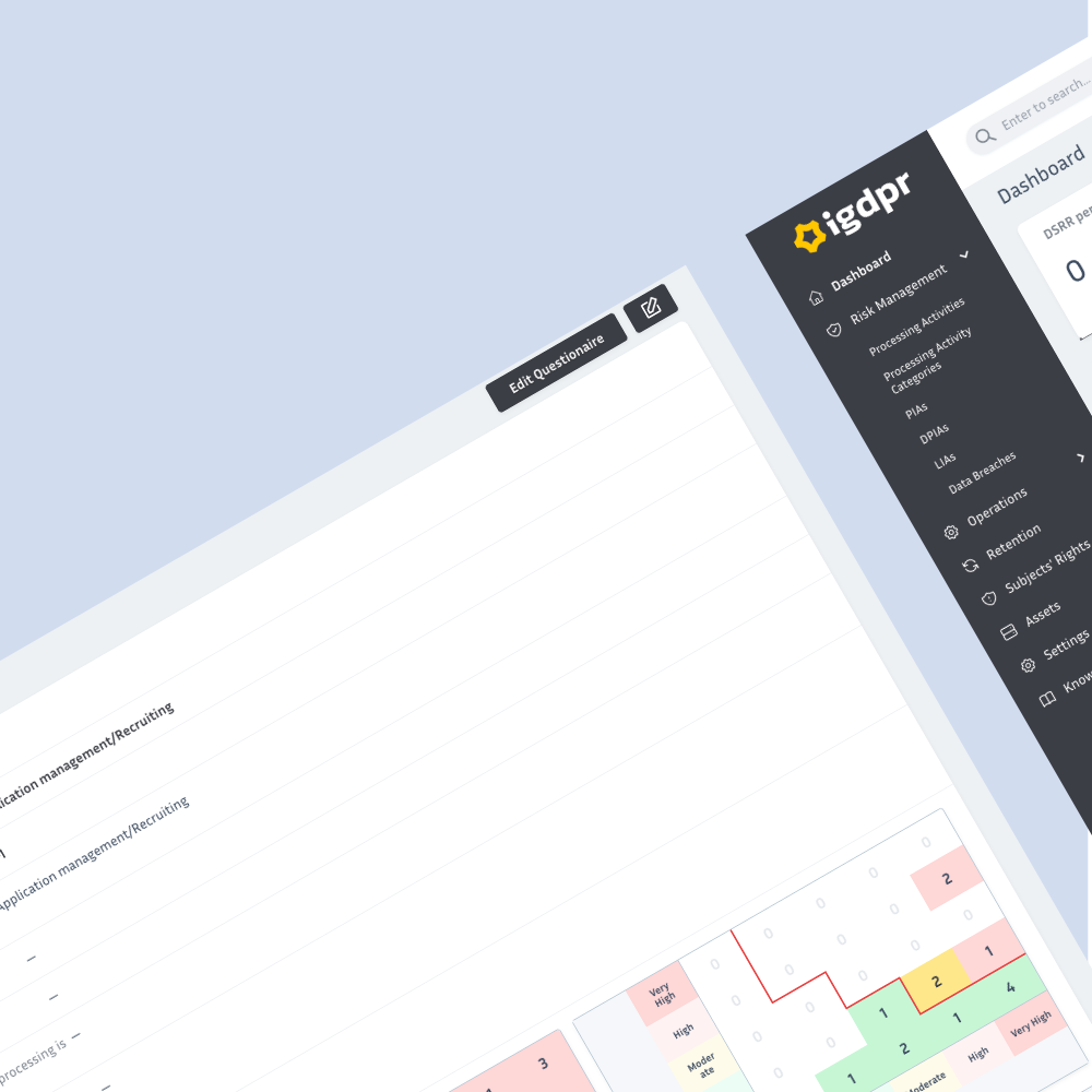 GDPR compliance software, iGDPR, DSRR GDPR compliance software, iGDPR, DSRR